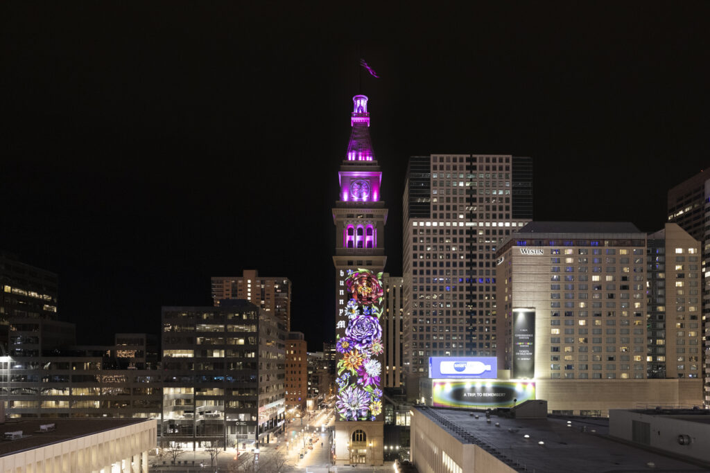 Night Lights Denver Projects Art on Downtown Buildings